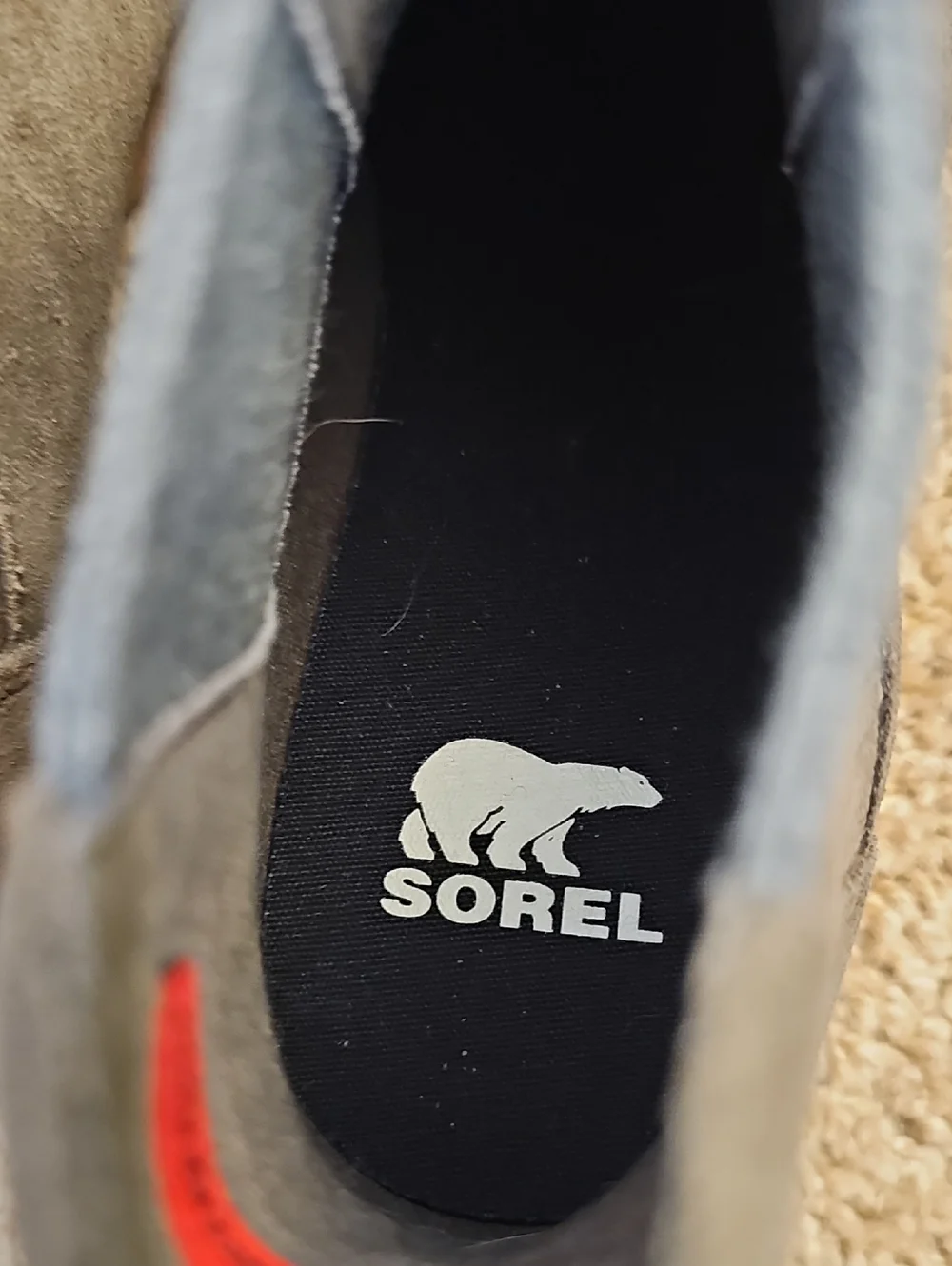 [LIKE NEW] SOREL Emelie III Chelsea Ankle Boots in Tan Waterproof Suede